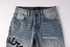 Amiri Fashion Denim Shorts 6011
