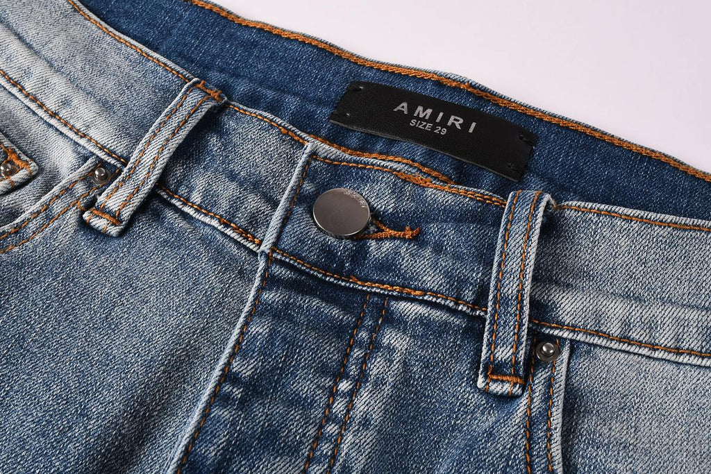 Amiri Fashion Denim Shorts 6011