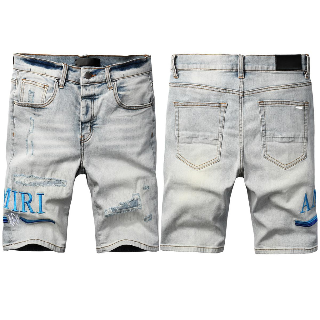 Amiri Fashion Denim Shorts 6012