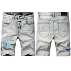 Amiri Fashion Denim Shorts 6012