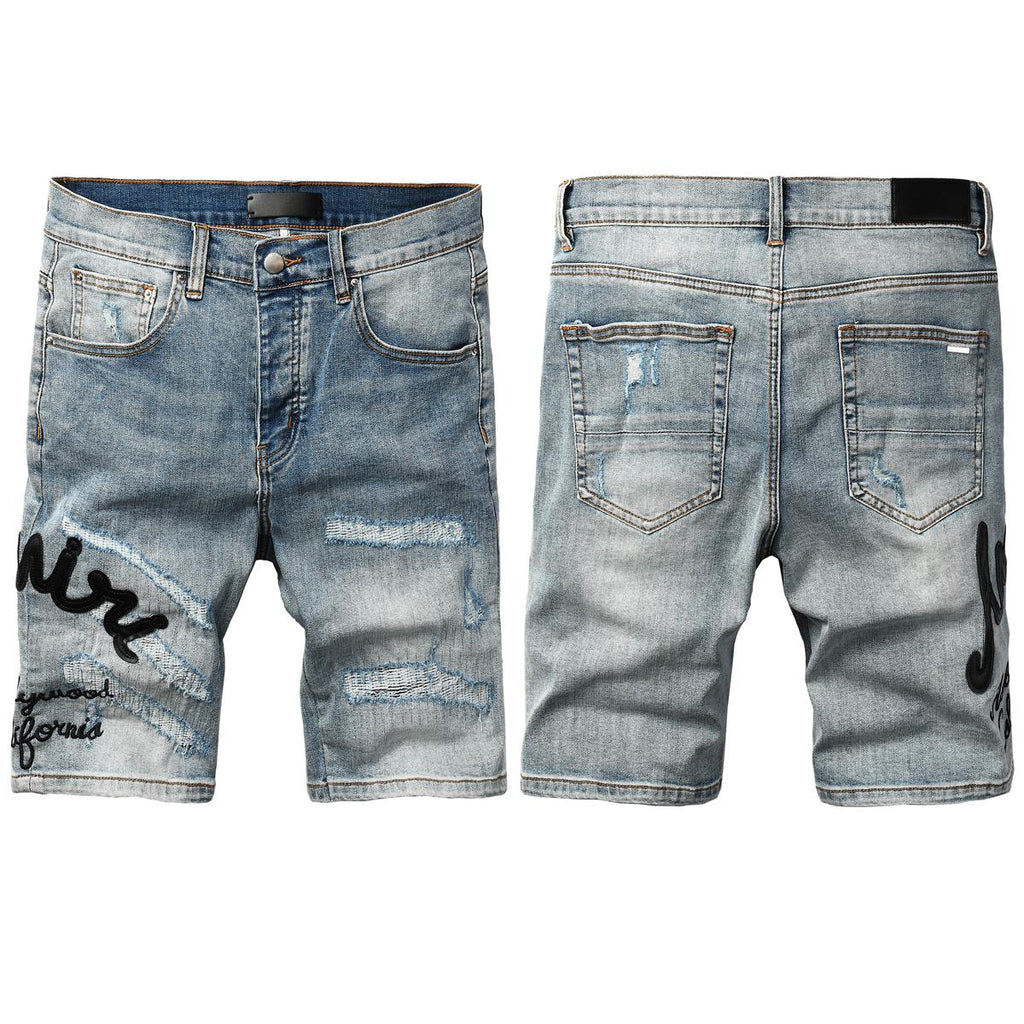 Amiri Fashion Denim Shorts 6011