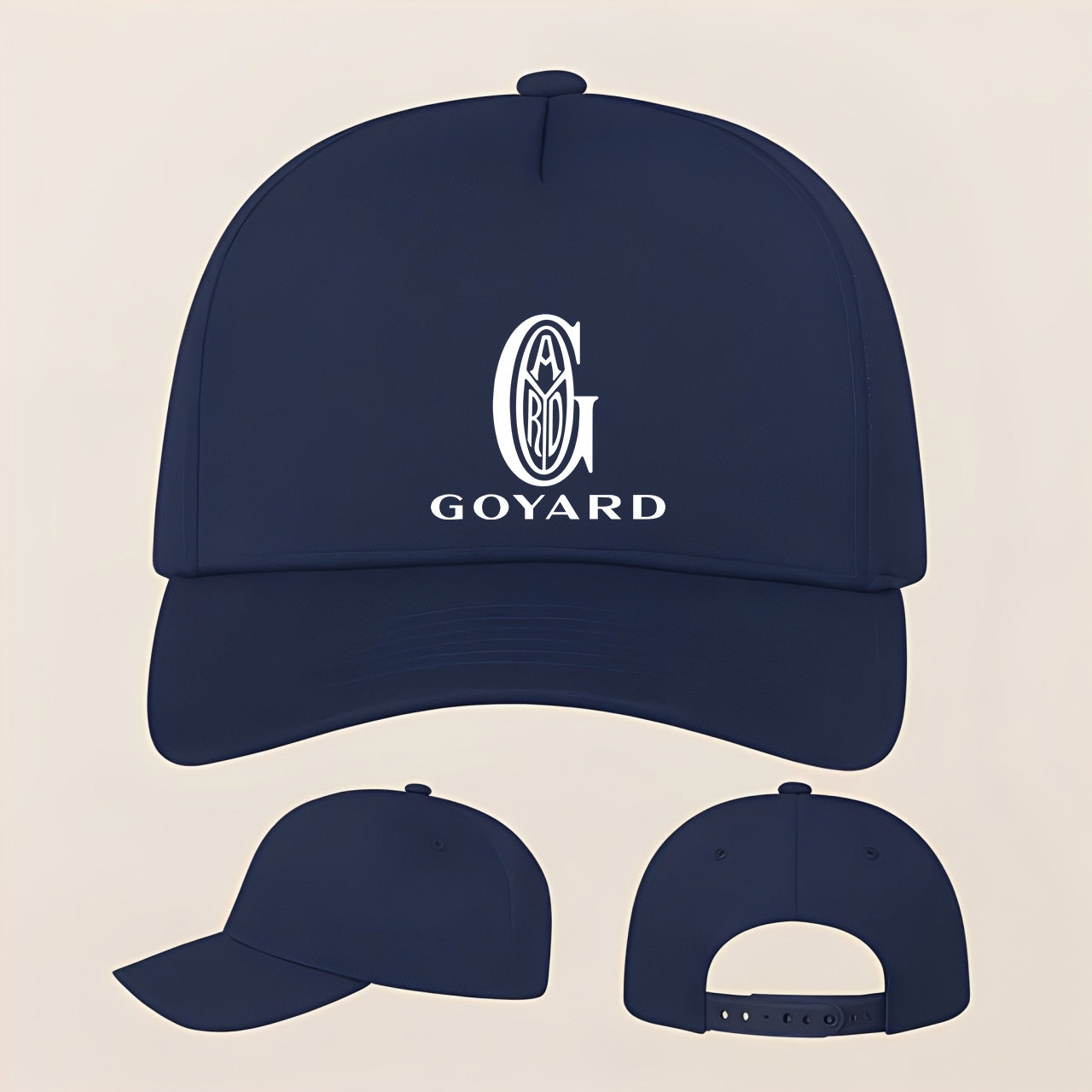 Goyard Five Panel Twill Snapback Cap