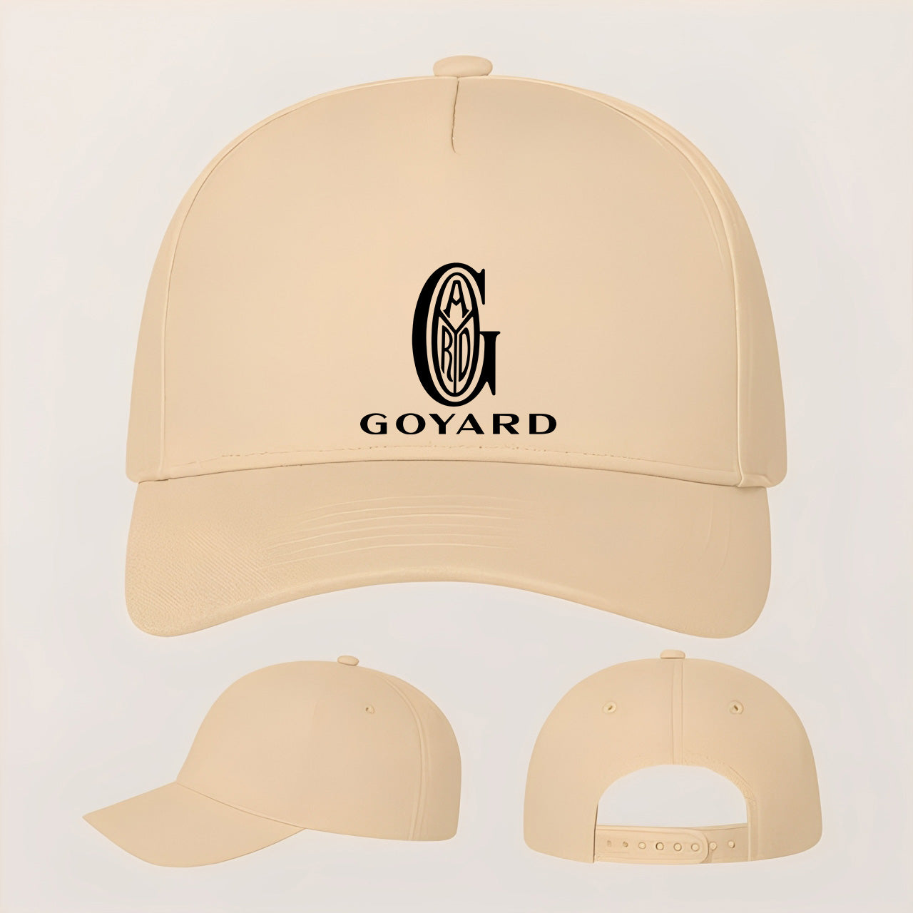 Goyard Five Panel Twill Snapback Cap