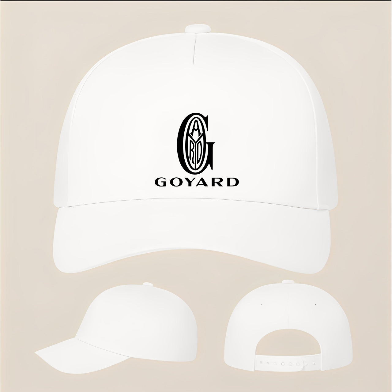 Goyard Five Panel Twill Snapback Cap
