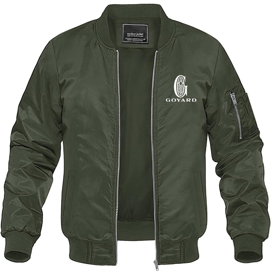 Men's Goyard Lightweight Bomber Jacket Windbreaker Softshell Varsity Jacket Coat