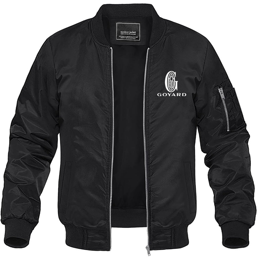 Men's Goyard Lightweight Bomber Jacket Windbreaker Softshell Varsity Jacket Coat
