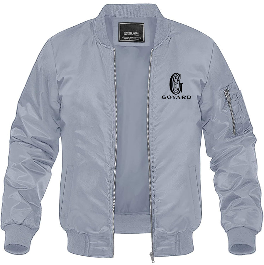 Men's Goyard Lightweight Bomber Jacket Windbreaker Softshell Varsity Jacket Coat