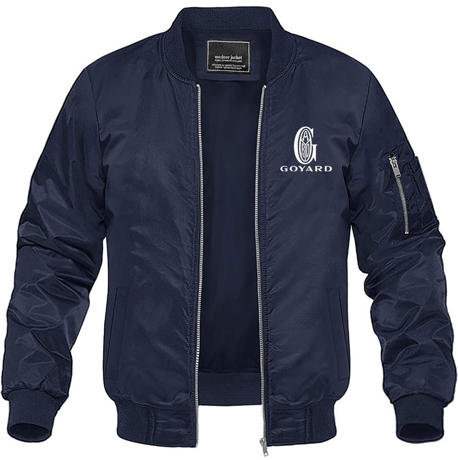 Men's Goyard Lightweight Bomber Jacket Windbreaker Softshell Varsity Jacket Coat