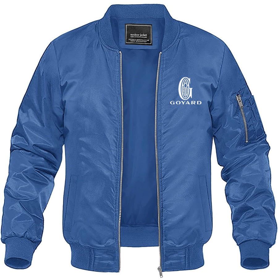 Men's Goyard Lightweight Bomber Jacket Windbreaker Softshell Varsity Jacket Coat