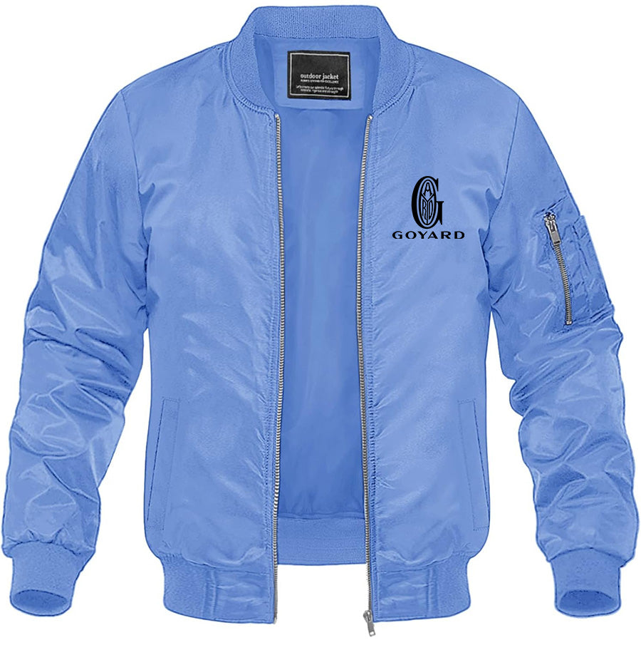 Men's Goyard Lightweight Bomber Jacket Windbreaker Softshell Varsity Jacket Coat