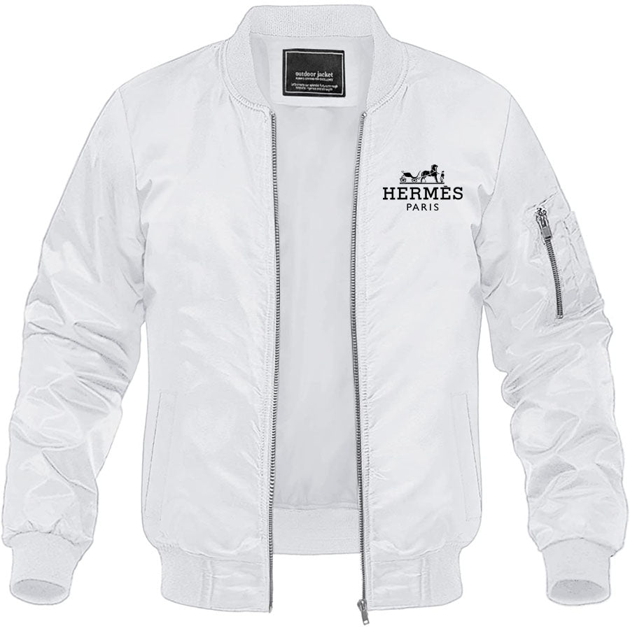 Men's Hermes Lightweight Bomber Jacket Windbreaker Softshell Varsity Jacket Coat