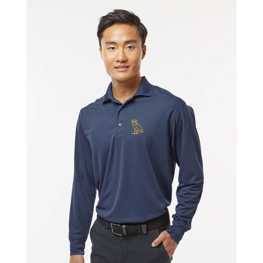 Men's OVO Owl - Paragon - Prescott Long Sleeve Polo - 110