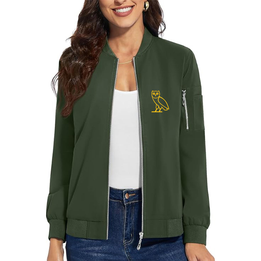 Women's OVO Owl Premium Bomber Jacket Outerwear