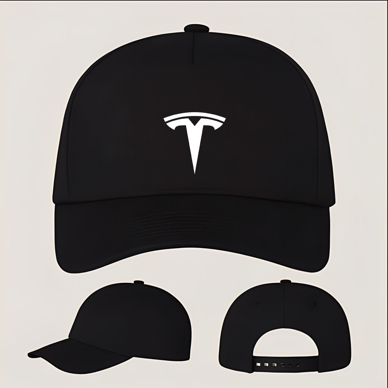 Tesla Five Panel Twill Snapback Cap