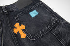 Chrome Hearts Gallery Dept Cross Patch Flare Denim Jeans 8176